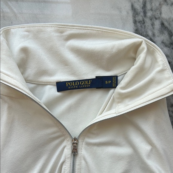 RL Polo Golf White Quarter-Zip Pullover | Small - Picture 3 of 3
